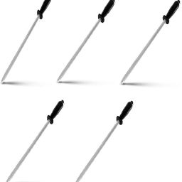 10 Inches Pack of 5 Pieces Kitchen Chef Knife Sharpening Honing Edge Tuning Rod Knife Honer-image-25