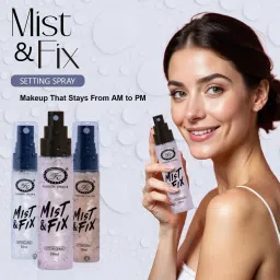 fashion colour Set of 3 MIST & FIX Setting Spray For Long Lasting Makeup Primer - 30 ml image 2