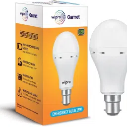 wipro 15W LED Bulb (Pack of 2) with backup of upto 4 hrs Bulb Emergency Light image 2