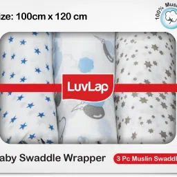 Printed Single Swaddling Baby Blanket forAC Room-image-25