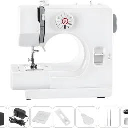 Wonder Stitch Sewing Machine with Automatic Zig Zag,2 Speed,Reverse Sewing,Light Electric Sewing Machine-image-1