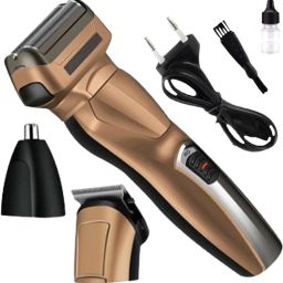 ASW Rechargeable Waterproof Shaver Professional Electric Shaver for Men Fully Waterproof Grooming Kit 60 minRuntime 3 Length Settings-image-32