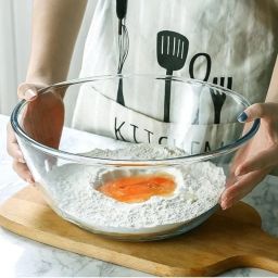 Glass Mixing Bowl Glass mixing bowl 2300 ml borosilicate safe glass Disposable-image-69