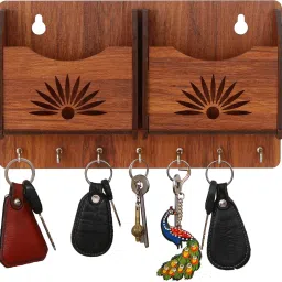 2 Mobile Stand WITH KEY Wood Key Holder-picture-14