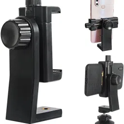 BUFONA Good Quality Universal 1/4 Screw Hole Mobile Phone Clip Bracket Holder Mount Tripod Monopod Stand 360 Degree Rotatable Mobile Phone Clamp Holder for Tripod Monopod Selfie Stick Clip Holder Tripod Mount Attachment Mobile Clip Stand Tripod Mount Adapter| Tripod Mobile Holder| Tripod Phone Mount Camera Tripod Stand Adapter Smartphone Tripod, Tripod Bracket, Tripod Kit Clip for Any Size Smartphone Mobile Holder Tripod, Monopod, Monopod Kit, Tripod Bracket, Tripod Clamp, Tripod Kit-23