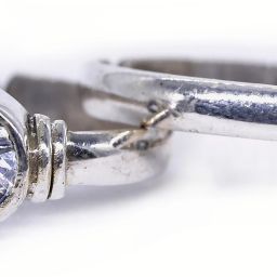 Silver Cubic Zirconia 999 Silver Plated Toe Ring-image-0