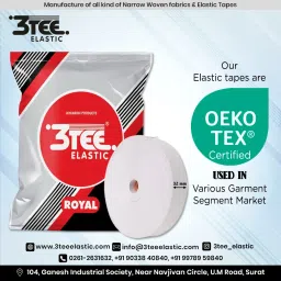 Woven White Elastic-15
