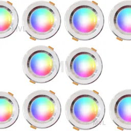 MVL 9W Multicolor celling light Red Blue Pink Pack of 10 Ceiling Light Ceiling Lamp-13
