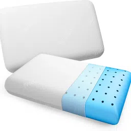Sleeping Memory Foam Solid Orthopaedic Pillow Pack of 2-16