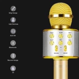 stybits A47 WS858 PRO Wireless Handheld Bluetooth Color May Very(Pack Of 1 ) Microphone image 2