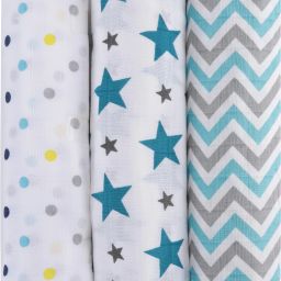 Striped Crib Swaddling Baby Blanket forAC Room-image-3