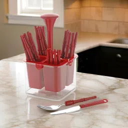 Stainless Steel, Plastic Cutlery Set-image-12