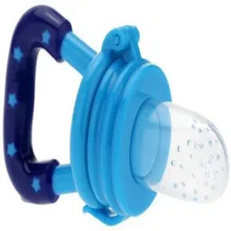 Baby fruit Feeder/BPA Free/Food Feeder/Silicone Food Nibbler(Blue) Soother-image-8