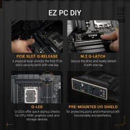 ASUS TUF GAMING B860M-PLUS LGA1851 RL-ILMSocket Mini-ATX Intel B860 Chipset DDR5 Motherboard for Desktop image 5