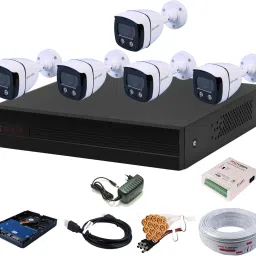 CP PLUS 8 Channal HD DVR 1080p 1Pcs,Colorful View In Nightvision Outdoor Camera 2.4 MP 5Pcs,1 TB Hard Disk,Full combo set Security Camera-19