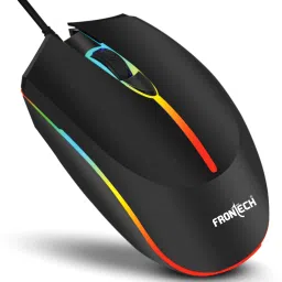 Frontech Wired USB Mouse with 3 Handy Buttons 1200 DPI MS-0068 Wired Ambidextrous Optical Mouse-17
