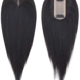 20Inch Seamless 5x2 100% Silk Base Natural Black Human Topper for Thin Area Hair Extension-image-21