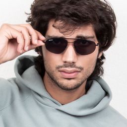 Ted Smith Full Rim Aviator Sunglasses with UV Protected Lens TREXY_C4-image-33