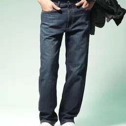 Flying Machine Relaxed Fit High-Rise Light Fade Cotton Jeans-picture-6