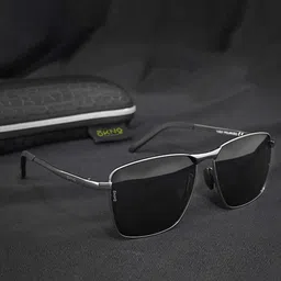 Eyewearlabs Lens & Rectangle Sunglasses With Polarised Lens CSilverSurferSC1EL1080 image 2