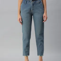 SHOWOFF Women Blue High-Rise Jeans-image-128