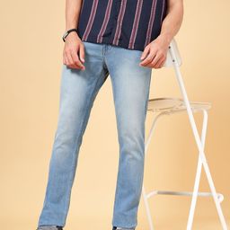 YU by Pantaloons Men Blue Solid Slim Fit Mid-Rise Jeans-picture-47