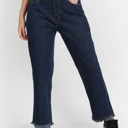 AngelFab Women Straight Fit Mid-Rise Cotton Jeans-picture-12