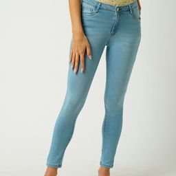 Kraus Jeans Women Skinny Fit High-Rise Light Fade Stretchable Jeans-picture-42