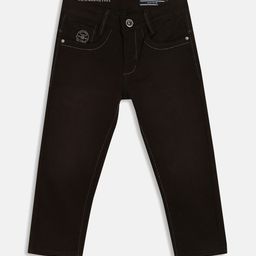 Octave Boys Black Stretchable Mid-Rise Cotton Jeans-image-26