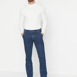 Trendyol Men Blue Regular Fit Cotton Jeans-83