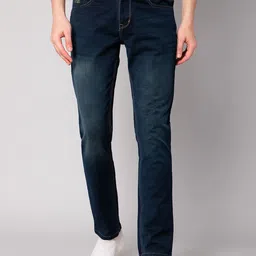 Cantabil Men Green Light Fade Jeans-image-93