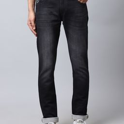 Cantabil Men Black Light Fade Cotton Jeans-image-72