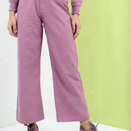 Tokyo Talkies Women Purple Bootcut Jeans-picture-7