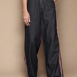Roadster Women Pure Cotton Low Rise Wide Leg Jeans-image-55
