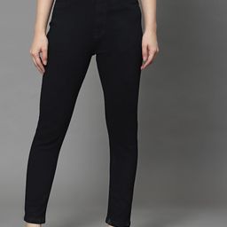 KASSUALLY Women Black Slim Fit Stretchable Jeans-image-14