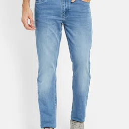 Octave Men Regular Fit Mid-Rise Light Fade Cotton Stretchable Jeans-image-17