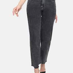 LIVE OK Women Boyfriend Fit High-Rise Semi-Stretchable Cotton Jeans-image-57