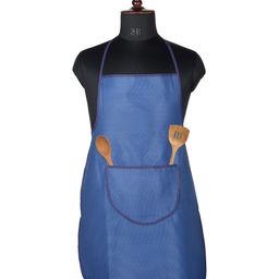 Kuber Industries Blue PVC Printed Aprons-45