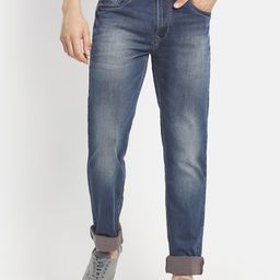 Octave Men Blue Heavy Fade Regular Fit Mid-Rise Jeans-image-55