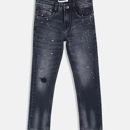 Octave Boys Mildly Distressed Heavy Fade Mid-Rise Cotton Jeans-picture-26
