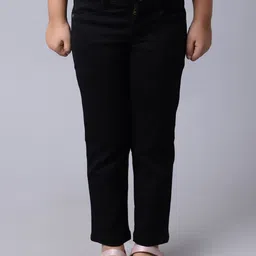 Cantabil Girls Black Cotton Jeans-picture-8