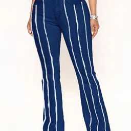 The Roadster Lifestyle Co Women Striped Slim-Fit Cotton Jeans-picture-5
