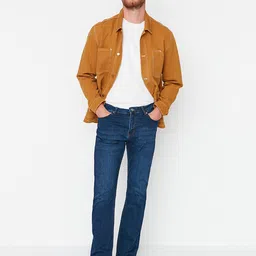 Trendyol Men Blue Super Skinny Fit Light Fade Cotton Jeans-77