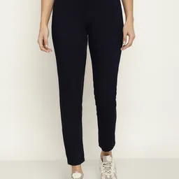 METTLE Women Navy Blue Stretchable Jeans-image-27