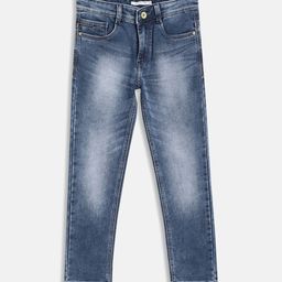 Octave Boys Blue Heavy Fade Stretchable Cotton Jeans-picture-17