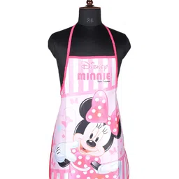 Kuber Industries Pink & White Printed Kitchen Apron-50