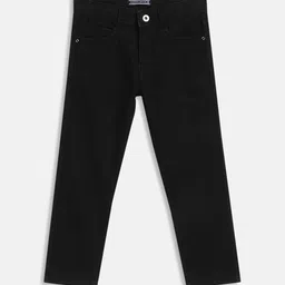 Octave Boys Black Dark Fade Mid-Rise Cotton Jeans-image-25