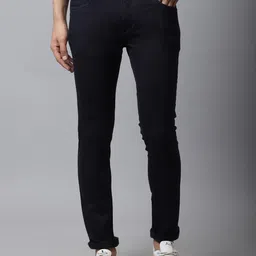 Cantabil Men Navy Blue Cotton Jeans-image-78
