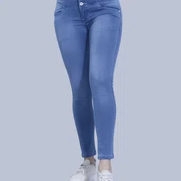 FCK-3 Women Blue Hottie High-Rise Stretchable Jeans-picture-26
