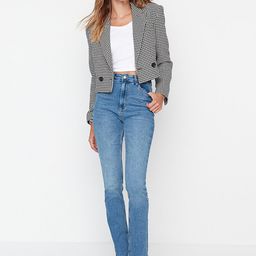 Trendyol Women Blue High-Rise Light Fade Jeans-image-25